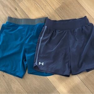 Lot of 2 Under Armour Speed Pocket performance running shorts